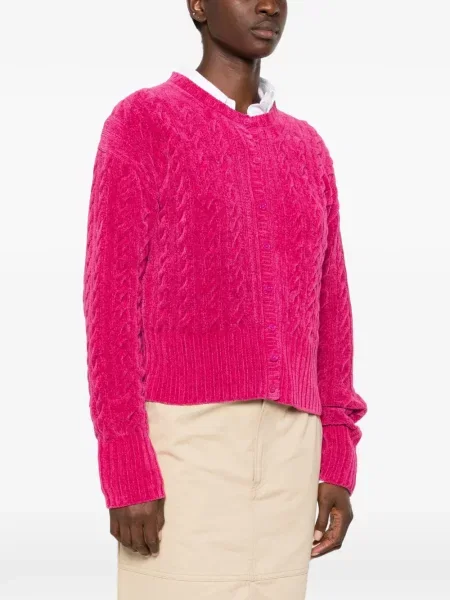 Lung cardigan Kenzo tricotate roz