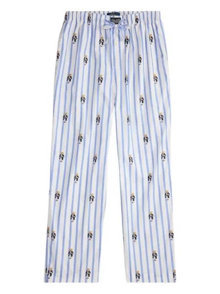 Ριγέ δερμάτινος κάλτσες Polo Ralph Lauren με κορδόνι μαύρο