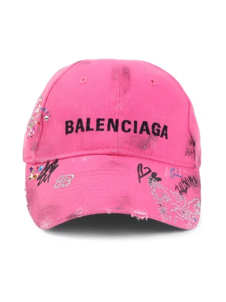 Czapka z daszkiem Balenciaga różowa