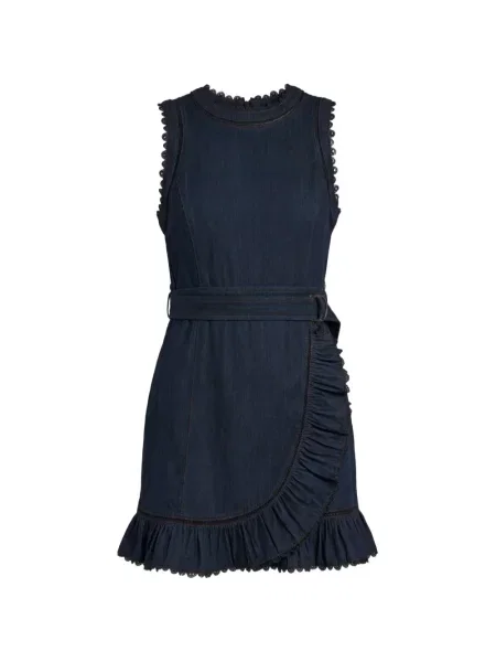 Rochie mini Cinq A Sept din dantelă albastru