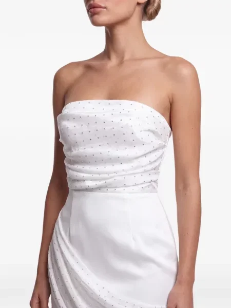 Stras rochie mini Post Meridiem alb