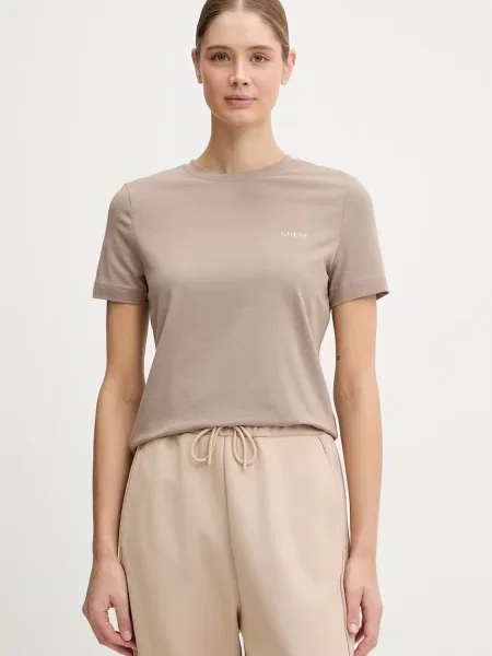Guess t-shirt TRACEY beżowa