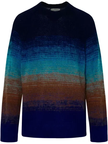 Pulover Laneus cu gradient albastru