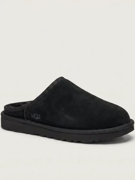 UGG Căptușite mules încălțăminte CLASSIC cu adaos de lână | piele întoarsă negru
