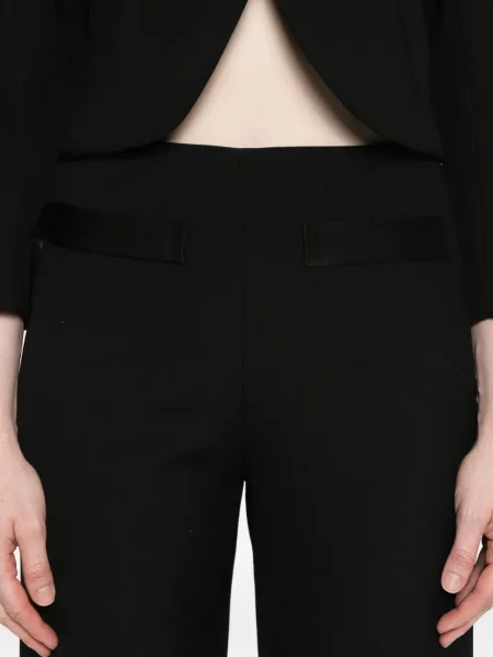Pantaloni Sandro din satin negru