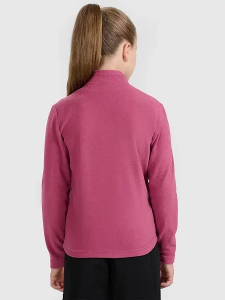 Gyerek fleece melegítő felső 4f rózsaszín