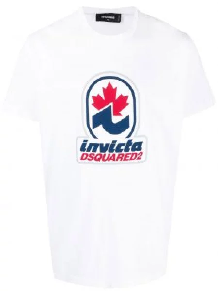 Tricou Dsquared2 cu imagine alb