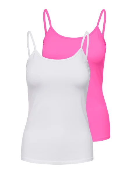 ONLY Top ONLLOVE fucsia alb