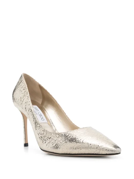 Pantofi cu toc Jimmy Choo auriu
