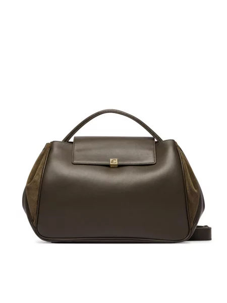 Coccinelle torebka crossbody skórzana zielona