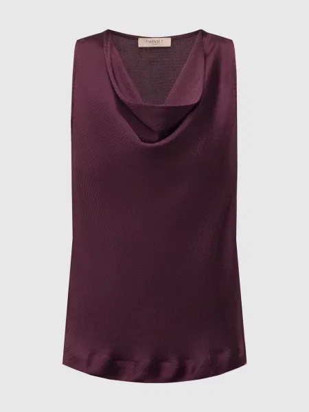 Топ з логотипом Twinset бордовий
