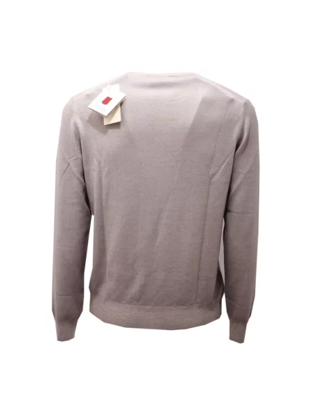 Sweter La Fileria wełniany szary