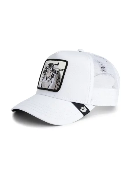 Шапка с козирка и добавен Goorin Bros Tiger Trucker бяло