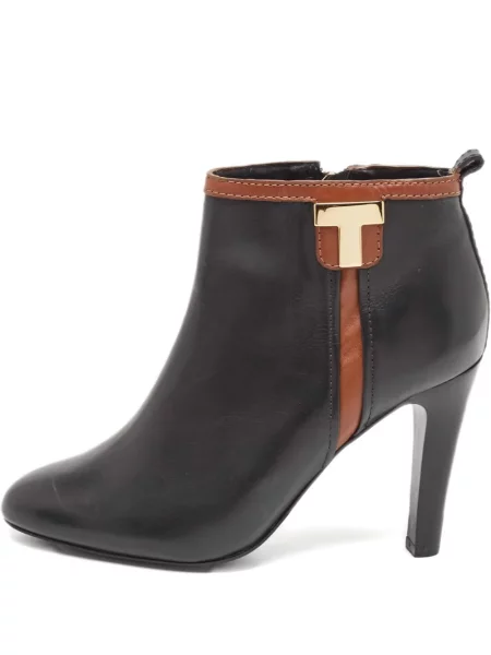 Cizme scurte Tory Burch din piele negru