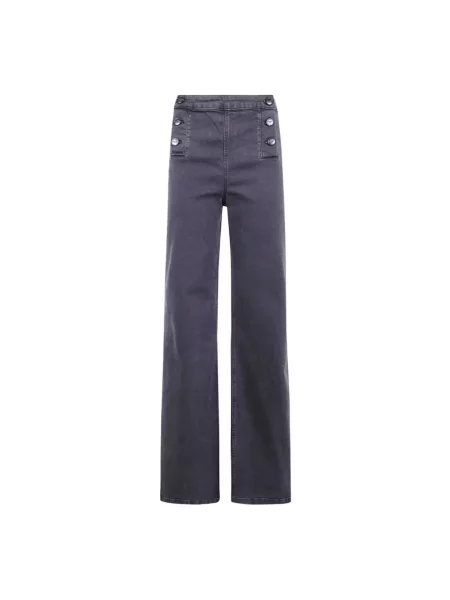 Szerokie jeansy Twinset szare