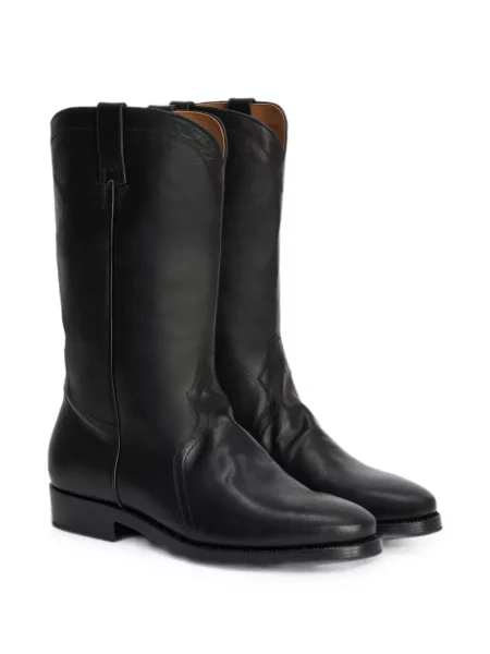 Botine Jil Sander din piele negru