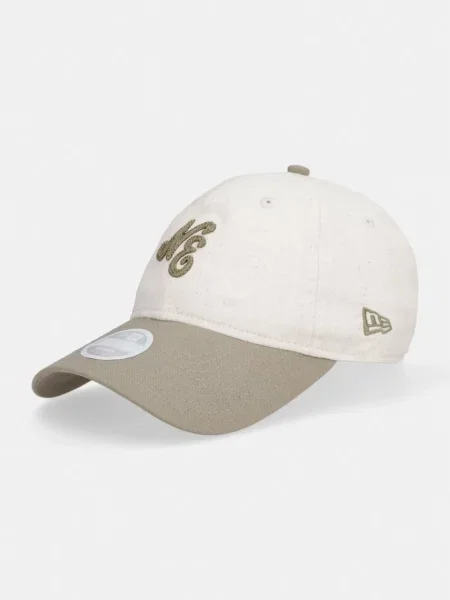 New Era baseball kapa z dodatkom lana NE LINEN bež