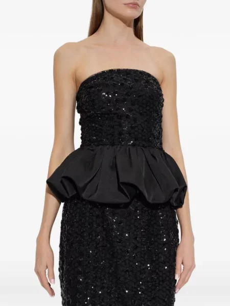 Top Rotate Birger Christensen cu paiete negru