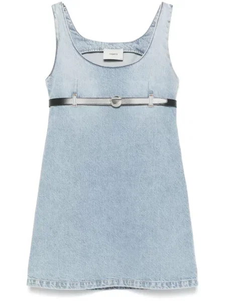 Mała mały sukienka jeansowa Coperni garniturowa niebieska