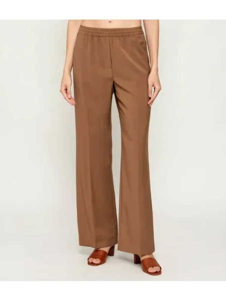 Weekend MaxMara De lână pantaloni WKDMALLO maro