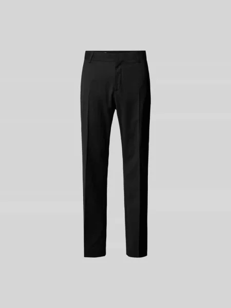 Spodnie materiałowe o kroju slim fit z mieszanki wełny Filippa K czarne