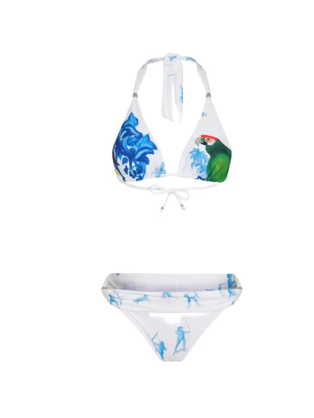 Bikini Amir Slama cu imagine alb