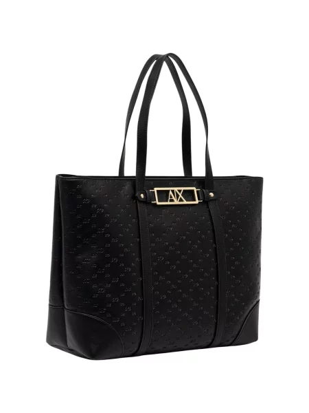 Armani Exchange kabelka typu shopper dámska čierna