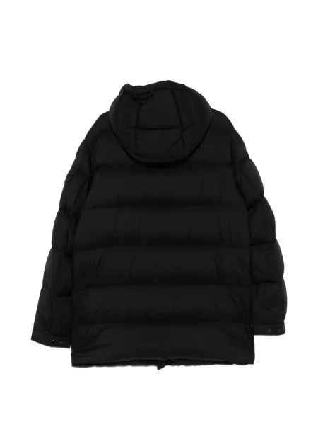 Płaszcz Moncler z kapturem czarny