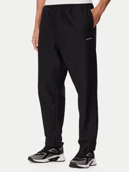 Calvin Klein Pantaloni / alb negru