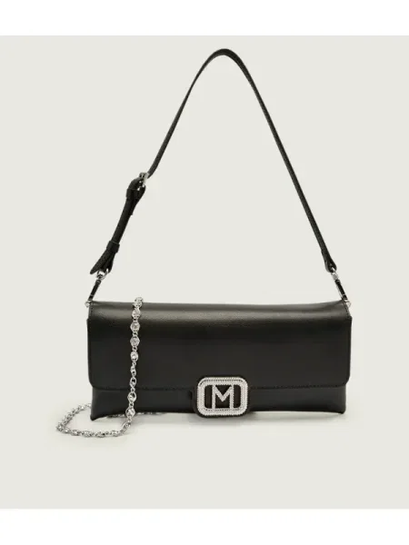 Marella De piele geantă pe umăr GRILL negru
