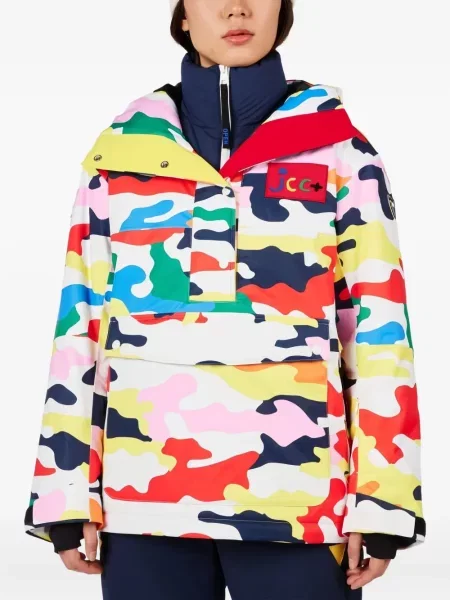 Geacă Rossignol cu imagine cu model camuflaj roșu