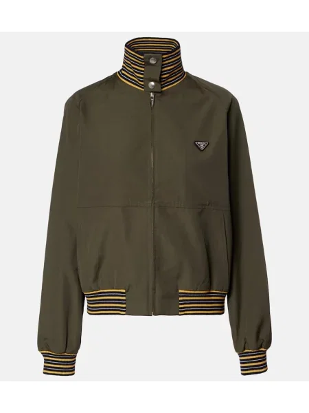 Jakna Prada poplin zelena