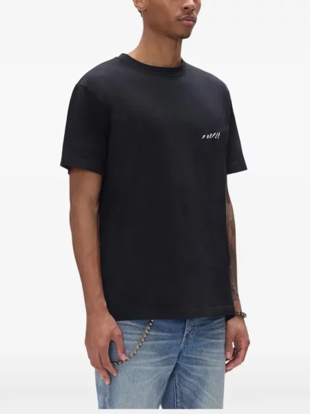 Tricou Purple Brand din jerseu negru