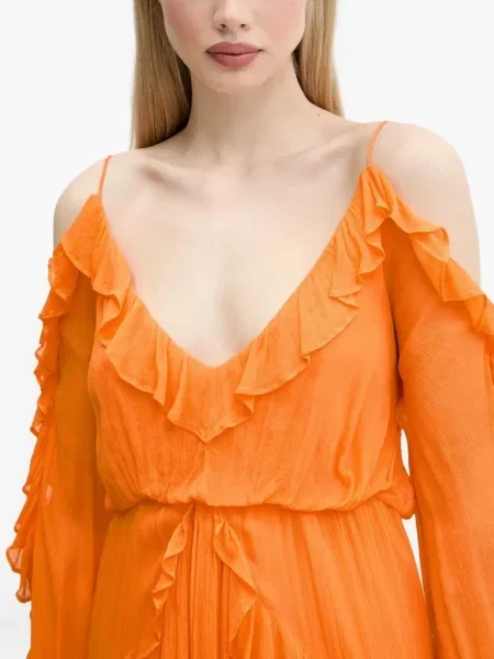Rochie mini Desigual de costum portocaliu