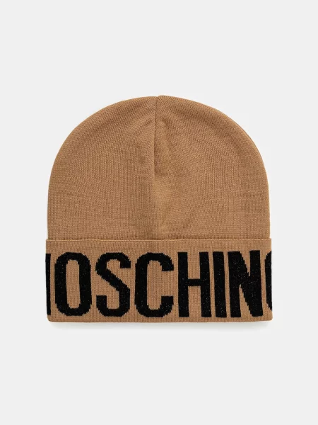 Moschino Kapa z volno bež