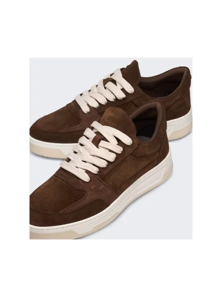 Sneakersy Filling Pieces zamszowe brązowe