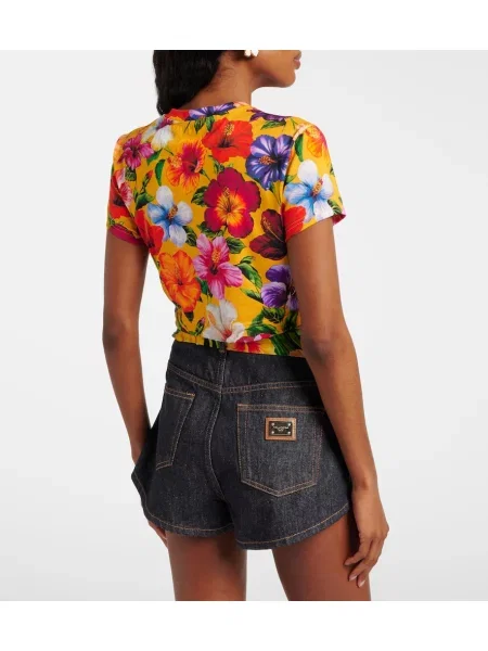 Decupat top Dolce&gabbana cu model floral