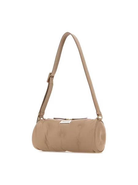 Torebka crossbody Maison Margiela skórzana beżowa