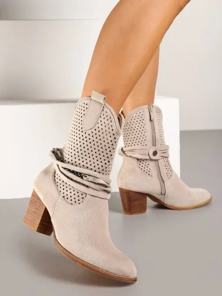 Botine Tulifedi deschis bej