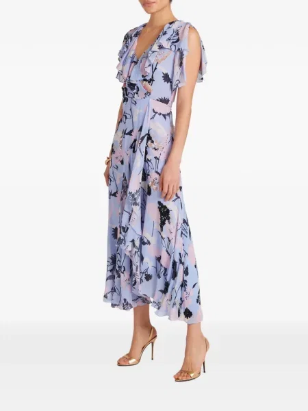 Rochie Temperley London cu paiete plic albastru
