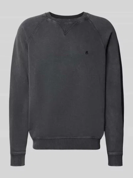 Bluza o kroju regular fit z czystej bawełny model Plush' Replay czarna