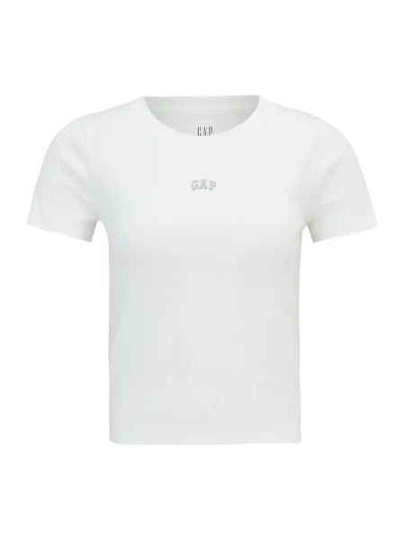 Gap Petite Tricou argintiu alb