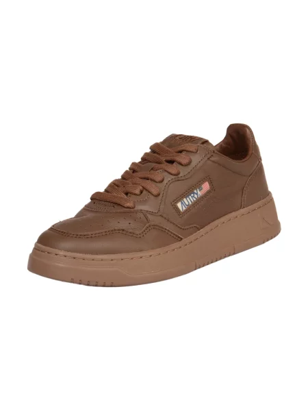 Sneakersy Autry skórzane brązowe