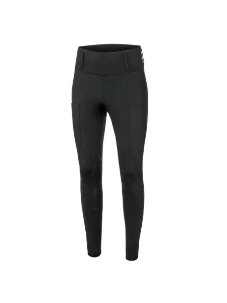Legginsy jeździeckie EQUESTRIAN QUEEN Bolton pełny lej czarne