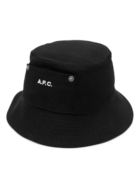Pălărie A.p.c. cu broderie negru
