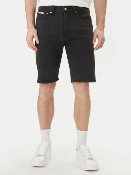 Calvin Klein Jeans Дънкови шорти черен
