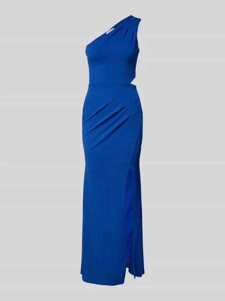 Sukienka wieczorowa na jedno ramię model ‘Aubrielle’ Sistaglam niebieska