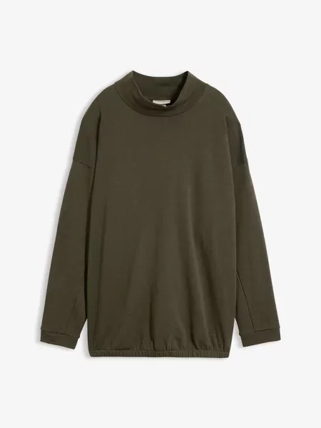 Bluza z mieszanki bawełny organicznej zielona