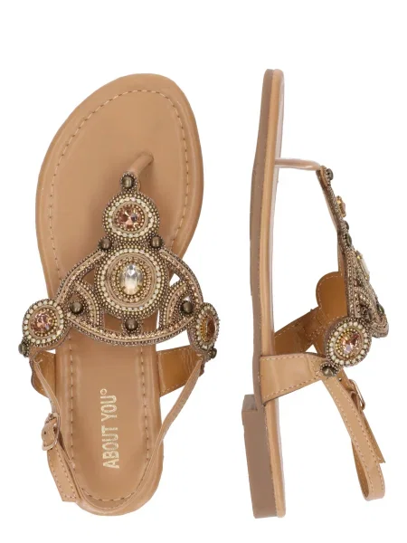 ABOUT YOU Flip-flops Nele deschis maro
