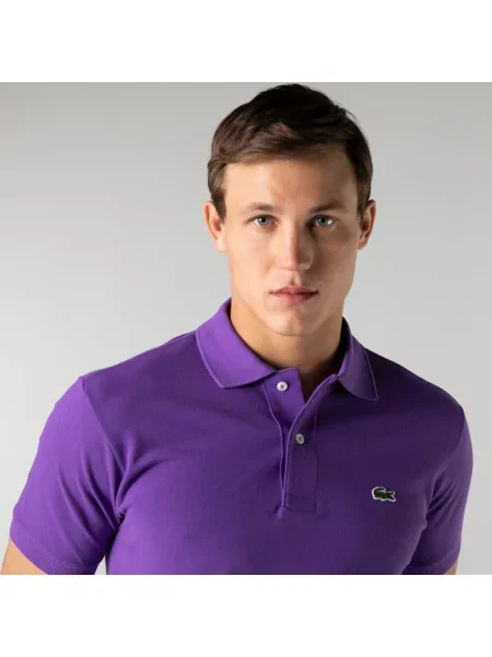 Поло Lacoste фиолетовое
